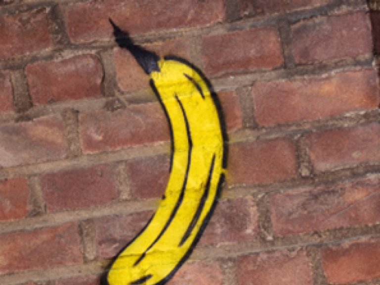 Gesprayte Banane von Thomas Baumgärtel
