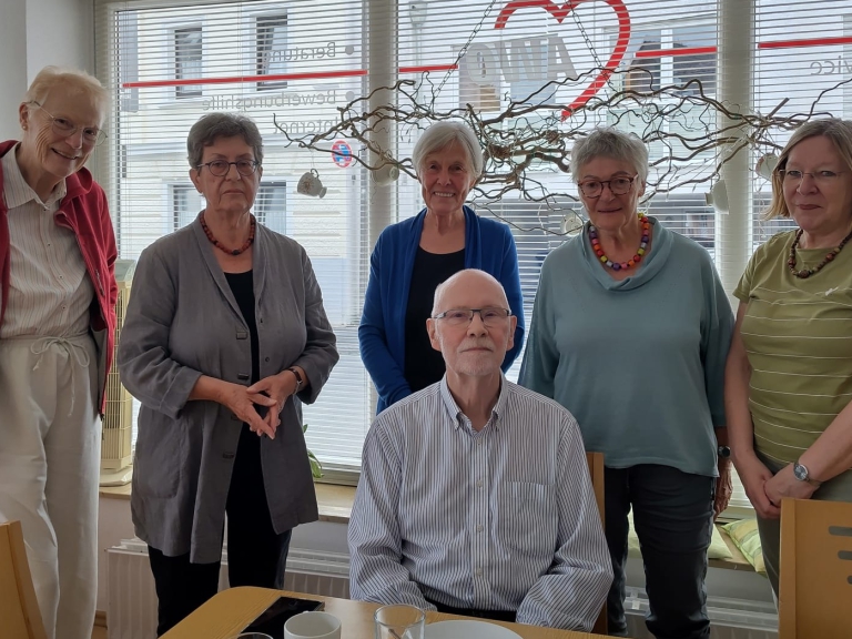 Bettina Lange-Klein, Christine Schmarsow, Dr.in Barbara Stiegler, Kornelia Ebert, Gieslint Grenz und Horst-Werner Kulow
