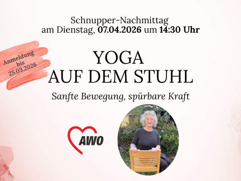 Yoga auf dem Stuhl