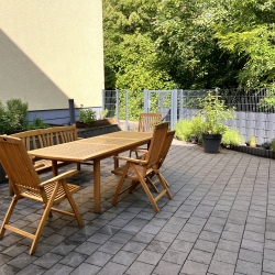 Unsere schöne Terrasse die zum verweilen einlädt